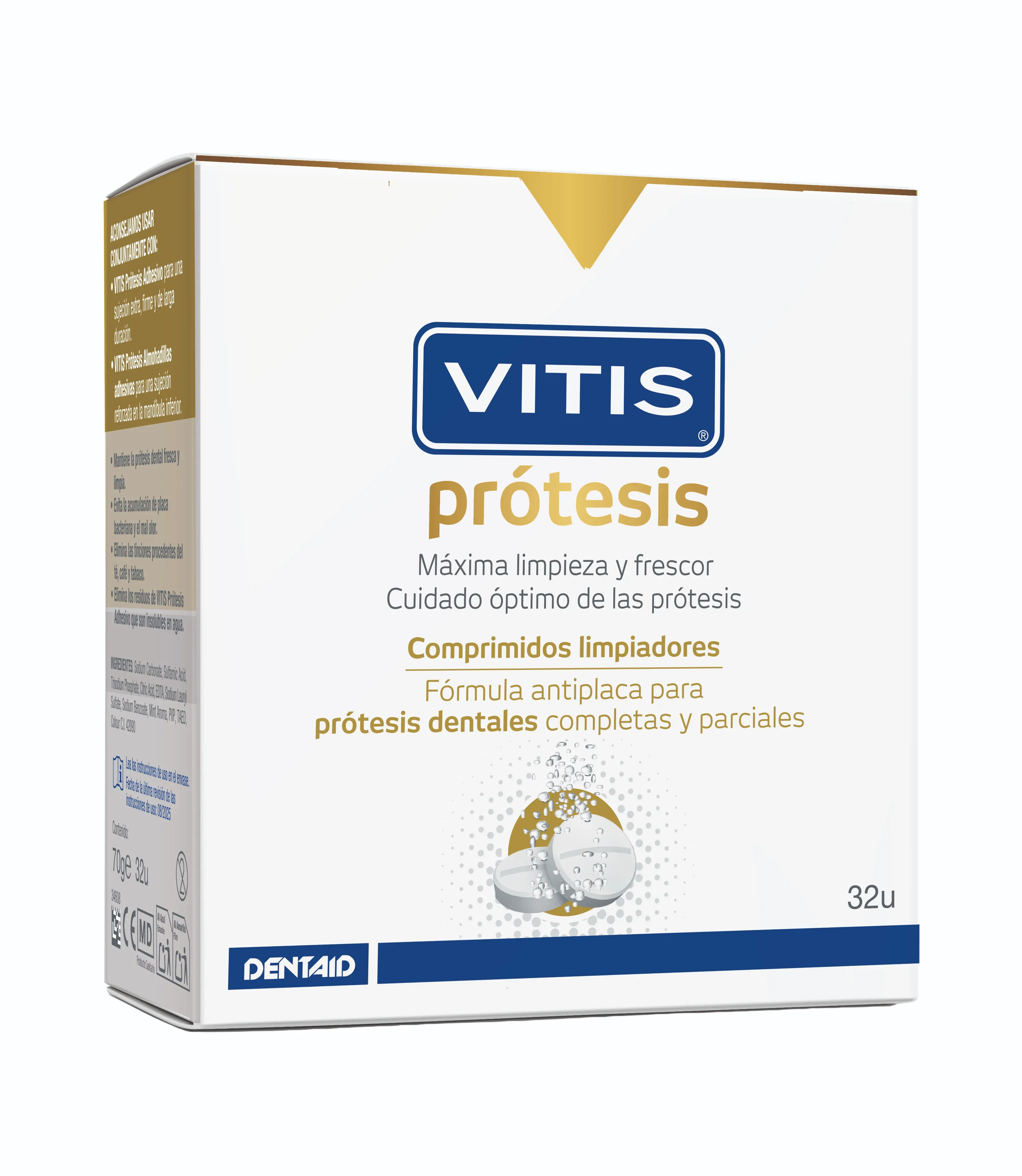 VITIS® Prótesis Comprimidos Limpiadores