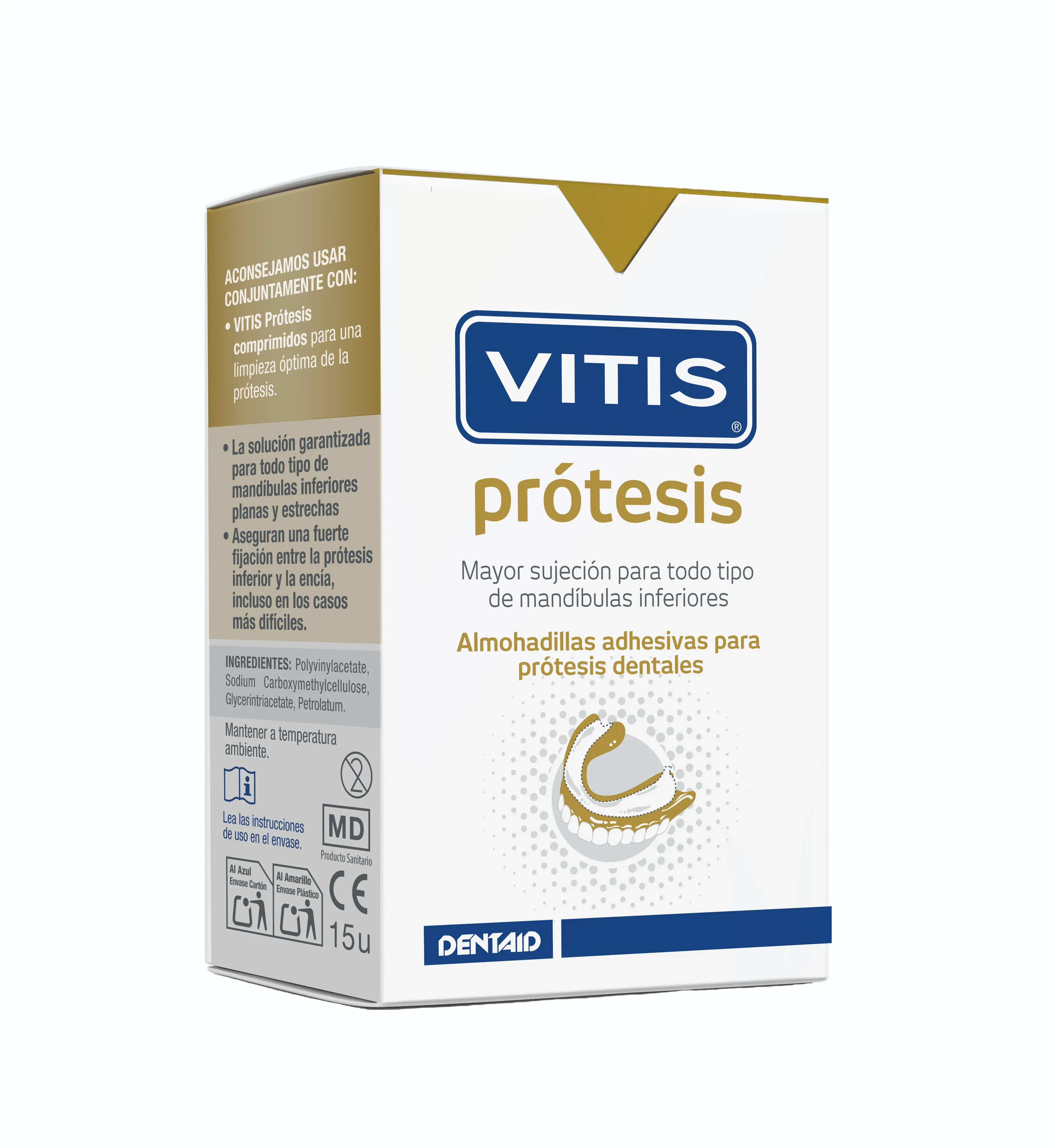 VITIS® Prótesis Super Almohadillas Adhesivas